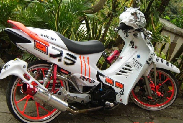 Tampilan Modifikasi Keren Shogun SP 125  KabarMotor.com